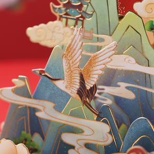 Groothandel Diy Hoge Kwaliteit High-End Bruiloft Verjaardag Kerst Handgemaakte Custom Nieuwjaar Wenskaarten - Product Image 5