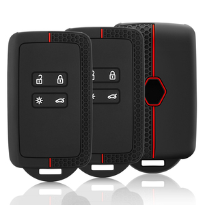 Étui de clé en silicone pour télécommande <span class=keywords><strong>Renault</strong></span> Captur 2020 <span class=keywords><strong>2021</strong></span> Clio 5 Megane ARKANA <span class=keywords><strong>Scenic</strong></span> Kadjar Zoe Espace Dacia Sandero Duster - Product Image 5