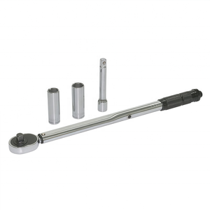 Outil de réparation automobile 4 pièces, douilles longues de 19/21 mm, rallonge, clé dynamométrique à <span class=keywords><strong>tube</strong></span> plat de 1/2'' 28-210 Nm et 20,7-154,9 pieds-livre - Product Image 4