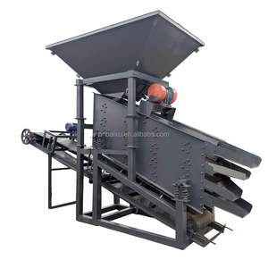 Meerlaags Zandgaas Zeef Scherm Zand En Grind Vibrerende Scherm Machine Met Transportband - Product Image 1