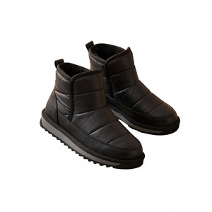 Bottes pour femme en cuir de vache noir doré - Product Image 1