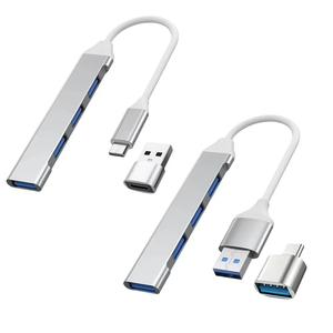 ฮับ USB ออลอินวัน 4 พอร์ต Jumon พร้อมอะแดปเตอร์เชื่อมต่อ Type-C Docking Station รองรับ OTG สำหรับ PC Xiaomi Huawei MacBook - Product Image 1