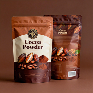 Bolsas de Plástico Impresas Personalizadas para Cacao, Café en Polvo, con Cierre Hermético, de Aluminio, Mate, con Cierre de Cremallera - Product Image 3