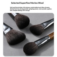 Ensemble de 30 pinceaux de maquillage en poils naturels, pinceaux professionnels complets pour les maquilleurs, les écoles de formation, manche en bois
