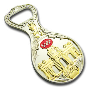 Nouvel ouvre-bouteille porte-clés en alliage de zinc, ouvre-bouteille souvenir rotatif - Product Image 2