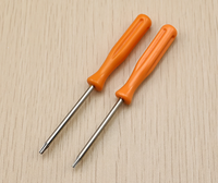 Obeng Torx Keamanan 100mm dengan Gagang Plastik T6 T8 T10 Kelas Industri & DIY untuk Perbaikan