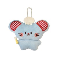 Uyeah OEM/ODM Vente en gros de pendentifs décoratifs personnalisés en peluche, motif souris mignonne, pour sac à dos unisexe, porte-clés animal en peluche personnalisé