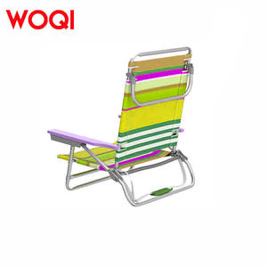 Woqi cho <span class=keywords><strong>Tommy</strong></span> <span class=keywords><strong>Bahama</strong></span> phong cách gấp ghế 600D với cấu hình thấp nhôm kim loại cho cắm trại bãi biển sử dụng ngoài trời - Product Image 4