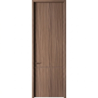 Porte intérieure en bois écologique pré-assemblée, insonorisée, sans formaldéhyde, avec bordure PUR, en mélamine HDF, de qualité ENF, pour hôtel et villa