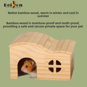 Cage de hamster en bois naturel/maison pour la vie confortable de l'animal - Product Image 2