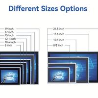 TouchWo Ip65 12 pouces 15 ''15.6" écran tactile de cuisine intérieure moniteur à écran tactile industriel pour système Pos
