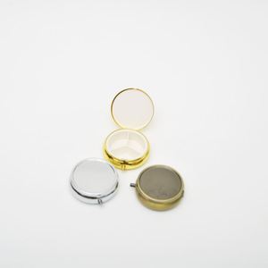 Novelty Design Mini Easy Carry Lowest Price Metal Pill Box With <b>Mirror</b> - Product Image 1
