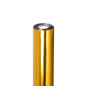 ฟิล์ม OCB ขนาด 32 ซม. 64 ซม. สีขาว สำหรับพิมพ์ DTF ฟิล์มทองสำหรับรีดร้อน ฟิล์มปั๊มฟอยล์ทอง พร้อมเอฟเฟกต์ปั๊มฟอยล์ทองบนฉลากโลหะเงา โลโก้ - Product Image 3