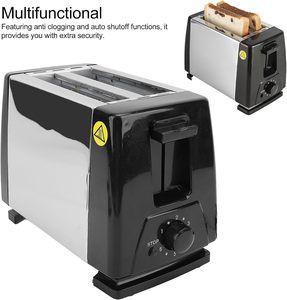 Nouveau modèle 2024 – Grille-pain électrique automatique 2 fentes en acier inoxydable avec contrôle réglable sur 6 niveaux – Écologique, pour usage domestique et commercial - Product Image 6