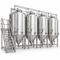 Cuve de Fermentation de Bière 1000L en SUS304, Fermenteur Conique avec Contrôle Précis de la Température pour Brasserie Artisanale et Fermentation d'Alcool