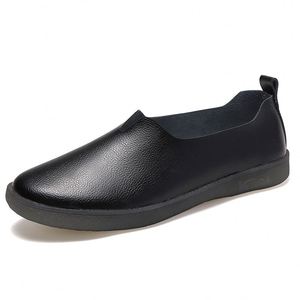 Chaussures plates pour femmes en cuir de vachette de haute qualité, style mocassins à enfiler, décontractées, pour la marche, modèle 2024, vente en gros, prix abordable - Product Image 4