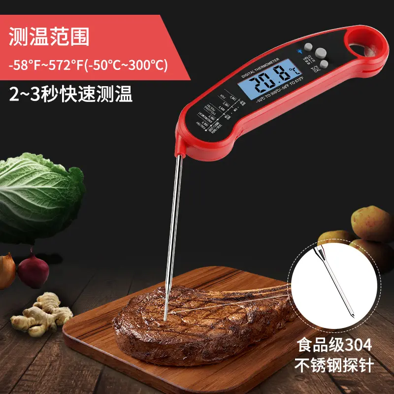 Lebensmittelthermometer Backtemperatur Messung elektronische Sonde Küche Kochen Temperaturmessstift