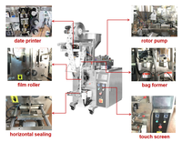 Machines de remplissage quantitatif automatique pour sachets plastiques de pâte, ketchup, mayonnaise, confiture, sauce chili, sauce au miel