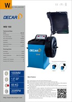 Machine d'alignement et d'équilibrage des roues de voiture WB100 pour équipement de magasin de pneus usagés, équilibrage intelligent des roues