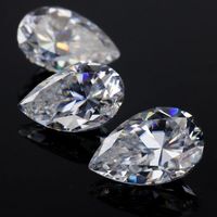 Pierre précieuse CZ de grande taille 7x10 8x10 8x12 9x11 10x12 10x14 12x16 mm avec moissanite de haute qualité en forme de poire