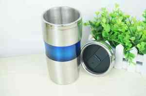 Venta Directa de Fábrica, Tazas de Café de Acero Inoxidable de Doble Pared, Herméticas, con Aislamiento Térmico, Ecológicas, Portátiles y Antideslizantes - Product Image 1