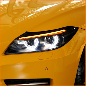 Para <span class=keywords><strong>BMW</strong></span> <span class=keywords><strong>Z4</strong></span> E89 2009-2016, Juego de Faros Delanteros Bi Xenón con Lente Proyector, Carcasa Negra, LED DRL, Señal de Giro Secuencial - Product Image 3