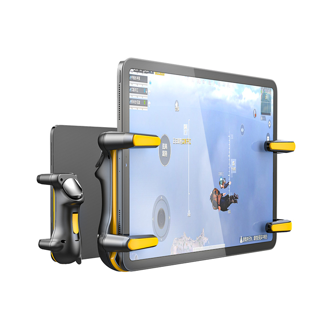 Adjustable Six-Finger Capacitance iPad Controller with L1R1 Trigger Buttons Mobile Gamepad Joystick Grip Tablet Accessories