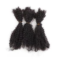 Cheveux humains 100% Remy bruts en gros, haute qualité, Afro Kinky en vrac sans trame, pour dreadlocks, torsades et tresses
