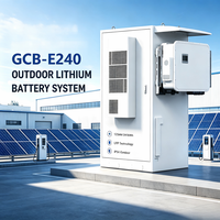 Armoire de stockage de batteries commerciales professionnelles 241 kWh 125 kW ESS LiFePO4 avec système de refroidissement par air extérieur et protection incendie – Nouveau