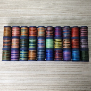 Hilo de poliéster encerado Nanmei multicolor M50 (0,55mm) 50 m/rollo hilo de joyería hilo hecho a mano - Product Image 4