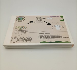 Eco-Friendly 60 / 120Loads Zero Waste <strong>Laundry</strong> <strong>Detergent</strong> Sheets Plant-Based Hypoallergenic No Plastic - Product Image 1