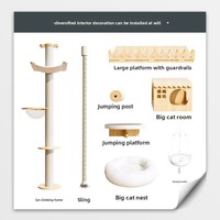 Cages et maisons pour animaux de compagnie Shuimusheng, villa pour chat en alliage d'aluminium, cage pour chat de luxe légère, paradis pour chat, enclos en verre extra-large à plan ouvert