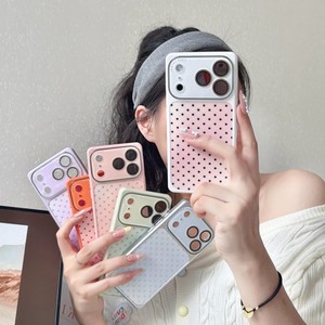 Fashion Square Wave Point Camera Glass Mobile phone case for iPhone 17 16 15 14 pro max color of macaron Shockproof <b>cover</b> back - Product Image 2