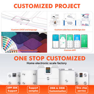 เครื่องชั่งน้ำหนักวิเคราะห์องค์ประกอบร่างกาย <span class=keywords><strong>ความ</strong></span>จุ 180 กก. 396 ปอนด์ พร้อมจอ LCD คุณภาพสูง เชื่อมต่อไร้สายผ่าน WIFI สำหรับแอปสมาร์ทโฟน - Product Image 6