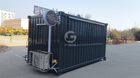 Cuisine modulaire en conteneur maritime entièrement équipée, bar mobile en conteneur, kiosque alimentaire, restaurant