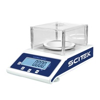 Balance analytique semi-micro SCITEK 0,00001g/0,0001g, capacité 61g, niveau E1, précision 0,001g, mini-balance semi-automatique interne