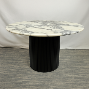 Modern Nordic Portable <b>Foldable</b> Dining <b>Table</b> Wood Legs 4-Seater Luxury Calacatta Violet Natural Marble Tea Stationary Stone - Product Image 4
