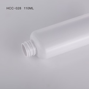 Flacon en plastique PET blanc solide HCC-028 110 ml pour emballage de lotion nettoyante pour le visage - Product Image 1