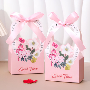 Handheld Recycled Materials <b>Flower</b> <b>Box</b> Valentine's Day DIY Customizable <b>Flower</b> Arrangement Gift <b>Box</b> Holiday Bouquet Packaging - Product Image 5