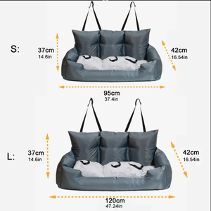 Refuerzo de viaje, seguridad, asiento de coche grande para perros, cama para gatos, camas de lujo para perros, funda para asiento trasero de mascotas, camas para mascotas, asiento para mascotas, productos de diseñador para perros - Product Image 6