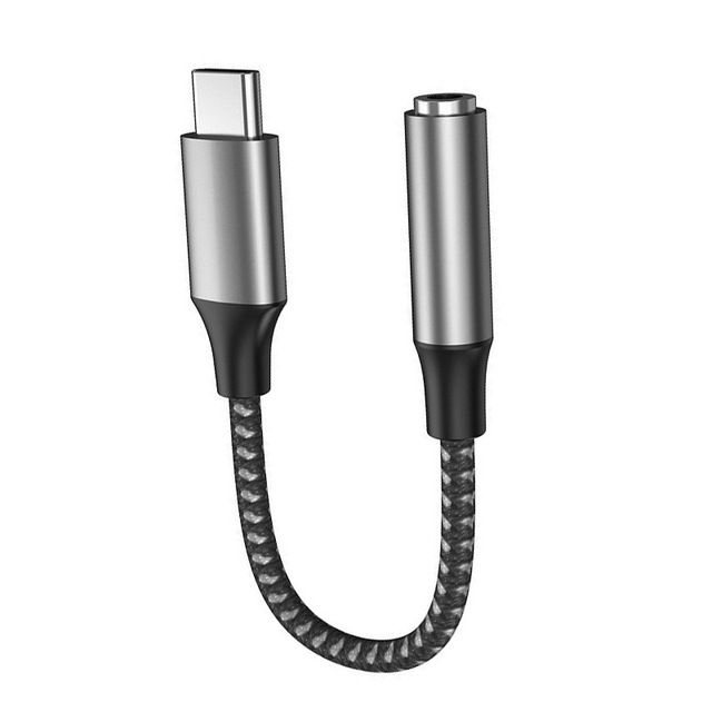 In-stock Pure Copper Adapter Cable Type-C Dongle to 3.5mm DAC Digital Audio HiFi Decoding Cable Headphone Amplifier Cable