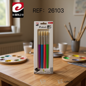 Pincel Paint Brush Set 4Pcs Colorful Handle Art Painting Tools - Product Image 3