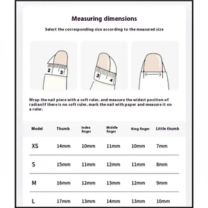 1743Extra Long <span class=keywords><strong>cercueil</strong></span> drôle dessin animé mignon à la main portable ongles artificiels peints à la main ongles détachables à la main - Product Image 5