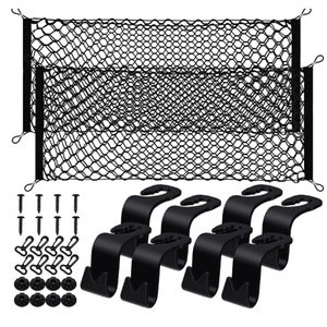 Ensemble de sacs filets pour coffre de voiture, organisateur de rangement en polyester pour accessoires de contrôle de la cargaison du véhicule - Product Image 3