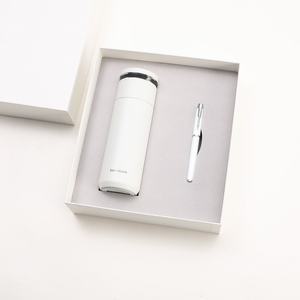 Idées de coffrets cadeaux d'affaires de luxe personnalisés : Carnet A5 avec stylo, tasse isotherme, nouveautés avec bouchon à ressort, ensemble <span class=keywords><strong>cadeau</strong></span> en gros - Product Image 4