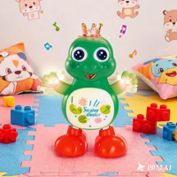 Jouets pour enfants, puzzle éducatif, jeu interactif amusant, cadeau, jouets électriques dansants, grenouille mignonne, animaux avec lumière et musique pour enfants