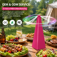 Ventilateur anti-moustiques et insectes portable automatique pour cuisine et restaurant, avec logo ODM/OEM, fonctionnant sur piles AA