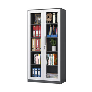 Armoires spéciales pour dossiers en acier, verre et métal avec étagères réglables, grande capacité <span class=keywords><strong>de</strong></span> stockage <span class=keywords><strong>de</strong></span> documents <span class=keywords><strong>de</strong></span> <span class=keywords><strong>bureau</strong></span> - Product Image 2