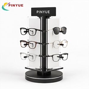 Présentoir de Comptoir <span class=keywords><strong>en</strong></span> Acrylique Transparent à Niveaux pour Lunettes, <span class=keywords><strong>avec</strong></span> Logo Personnalisé, pour Magasin d'Optique et Présentation de Lunettes de Soleil <span class=keywords><strong>en</strong></span> Magasin de Détail - Product Image 3