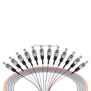สายไฟเบอร์ออปติกแบบมีหางเปีย12แกน0.9มม. LSZH โหมดเดียว - Product Image 1